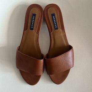 Margaux LIKE NEW Leather Slide Sandals